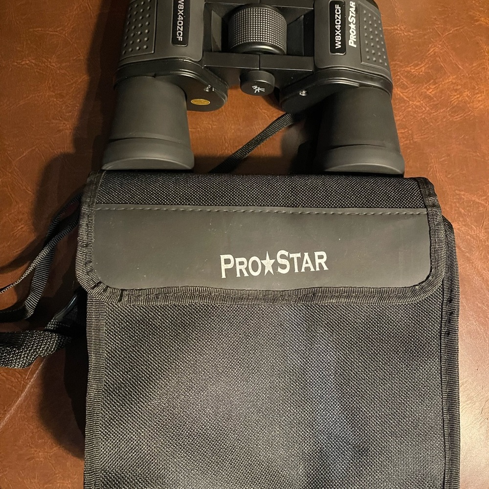 Black Binoculars with Case